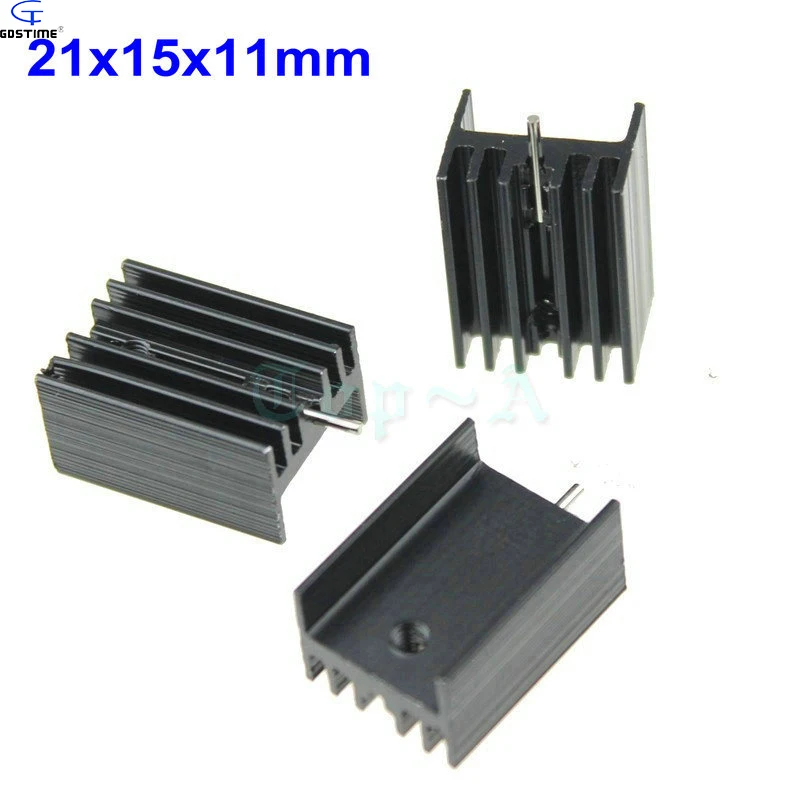 20 шт. алюминиевый радиатор для триодов 21x15x11 мм TO 220|aluminum heatsink|transistor radiatorradiator to220 |