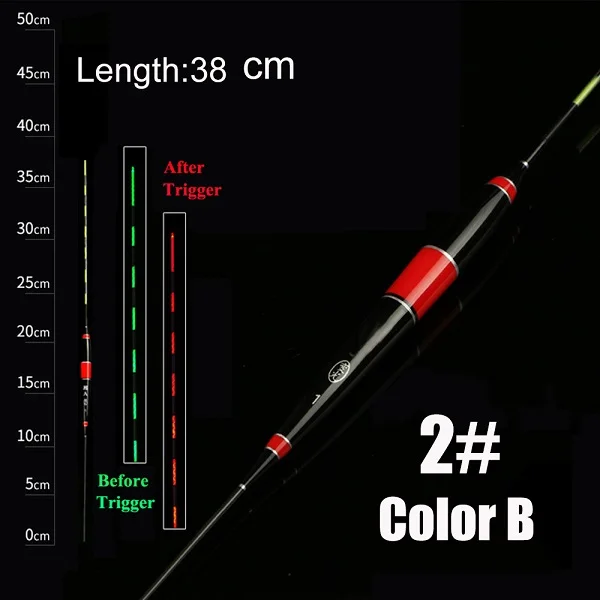 Color B - 2 1 шт. умный поплавок для рыбалки, сигнализация для укуса рыбы, приманка для укуса, светодиодный Изменение цвета освещения, Автоматическое ночное электронное изменение, Buoy Strike Intell - Цвет: Color B - 2