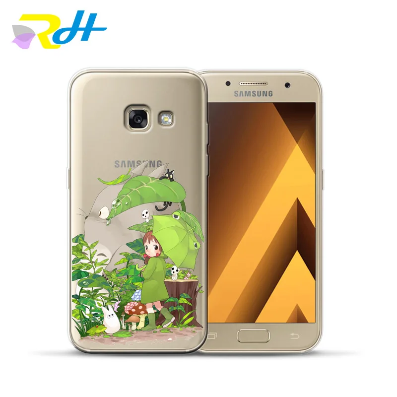 Мягкий чехол из ТПУ для Samsung Galaxy A7 2018 Coque Etui Cute Totoro A10 20 30 40 50 70 A6 A8 Plus | Мобильные