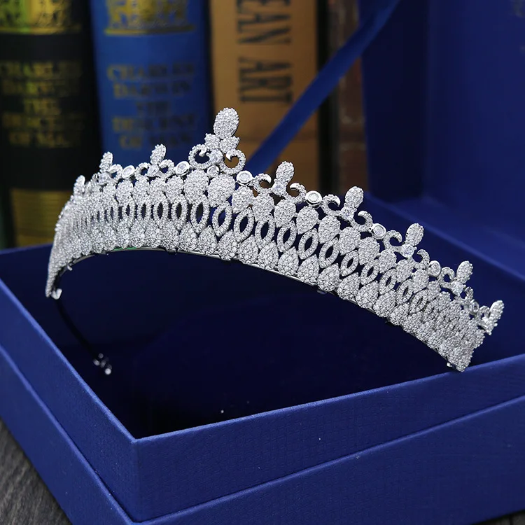 SLBRIDAL винтажная подвеска в форме зуба прозрачный кубический циркон свадебная