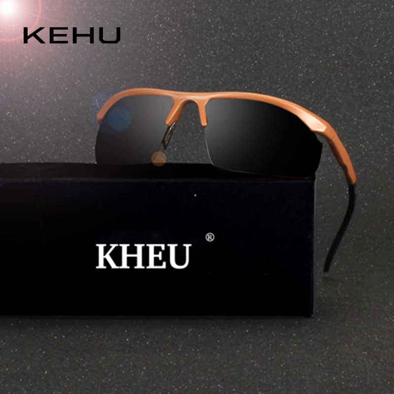 KEHU, новинка, Полароид, солнцезащитные очки, мужские, поляризационные, для вождения, солнцезащитные очки, мужские, s, солнцезащитные очки, фирменный дизайн, модные очки, De Sol K9240