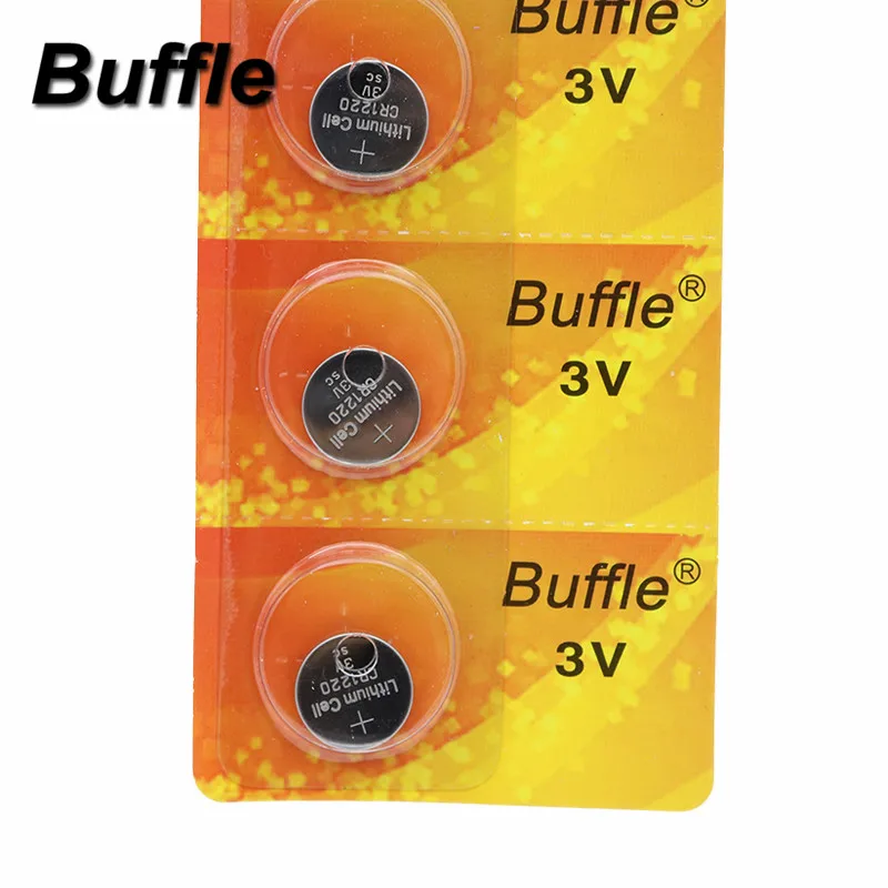 5x Новый Buffle CR1220 3V аккумуляторы таблеточного типа 40 мА/ч DL1220 LM1220 цифровой Камера
