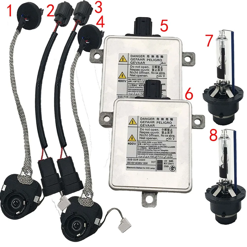 Коричневый Ксеноновые D2S D2R балласт для Mitsubishi W3T19371 W3T16271 W3T20671 W3T20971 - Цвет: Коричневый