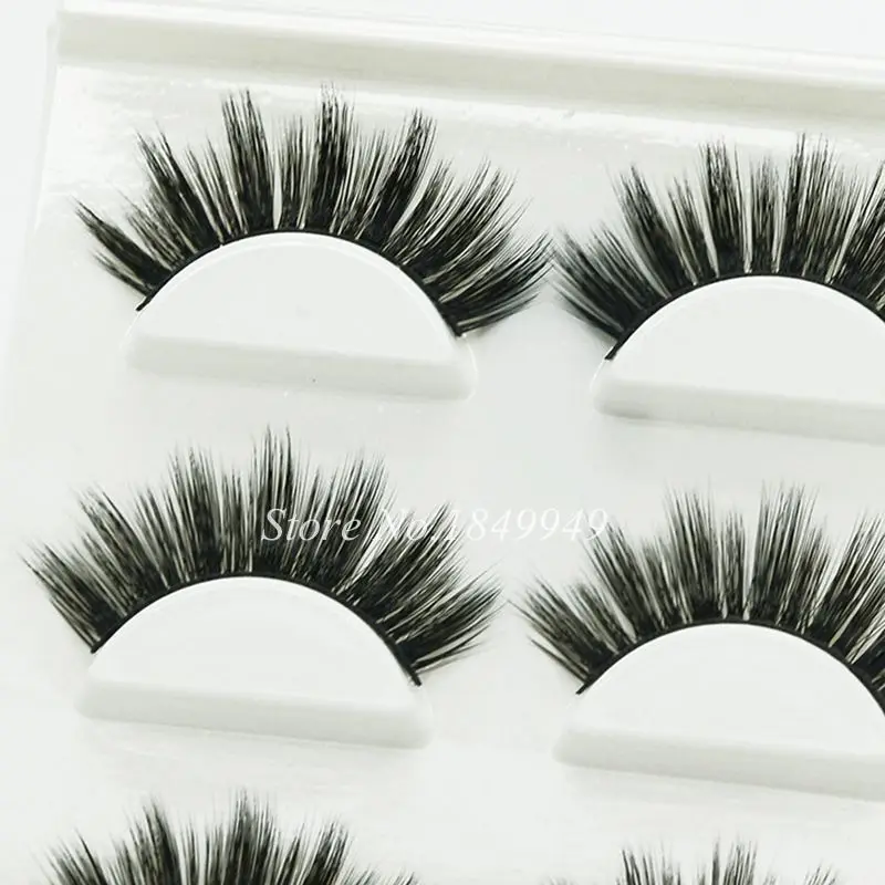 Объемные Накладные ресницы накладные из натурального материала ручной работы