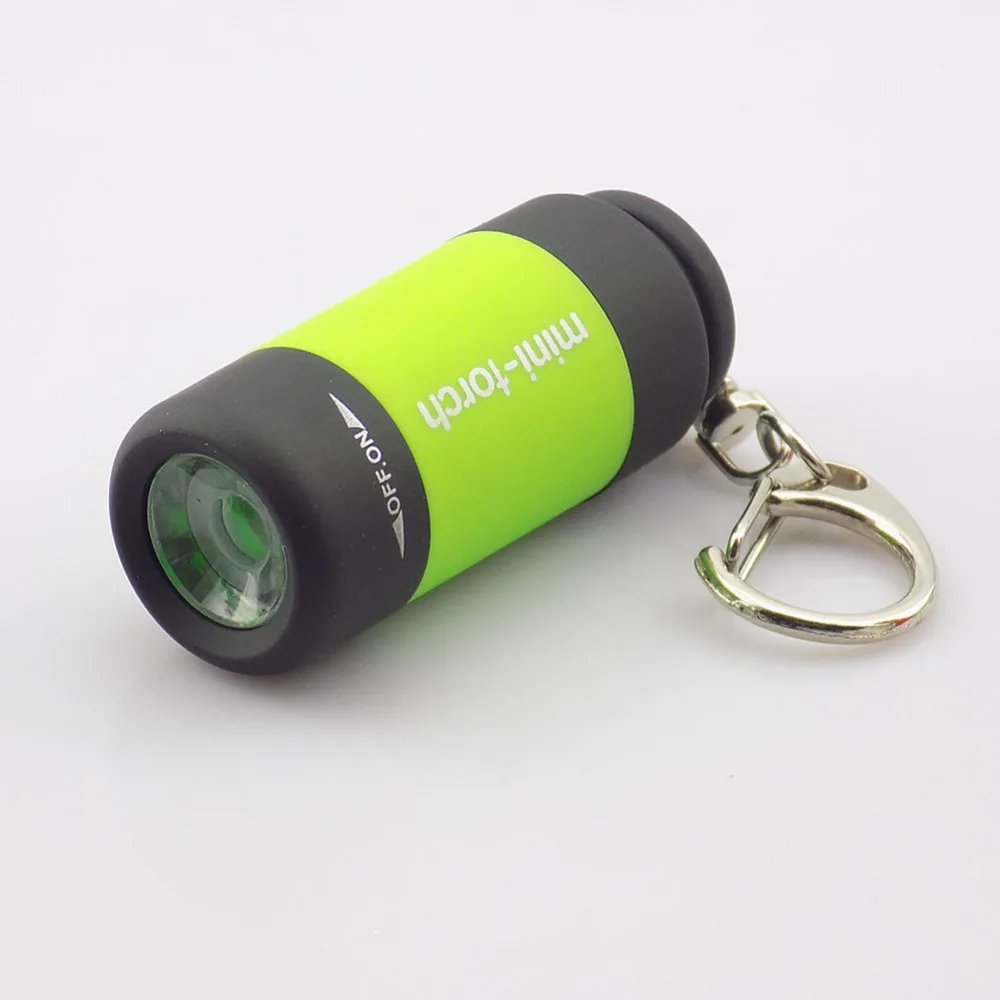 Перезаряжаемый мини фонарик с USB портом портативный карманный фонарь для ключей