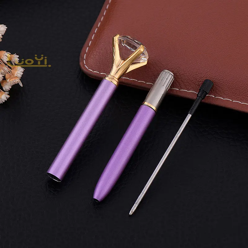 Металлические Шариковые мини ручки 1 0 мм роскошные шариковые с кристаллами и