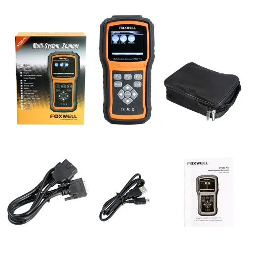 Новый Foxwell NT520 Pro мульти-системный сканер ABS подушки безопасности srs SAS результаты