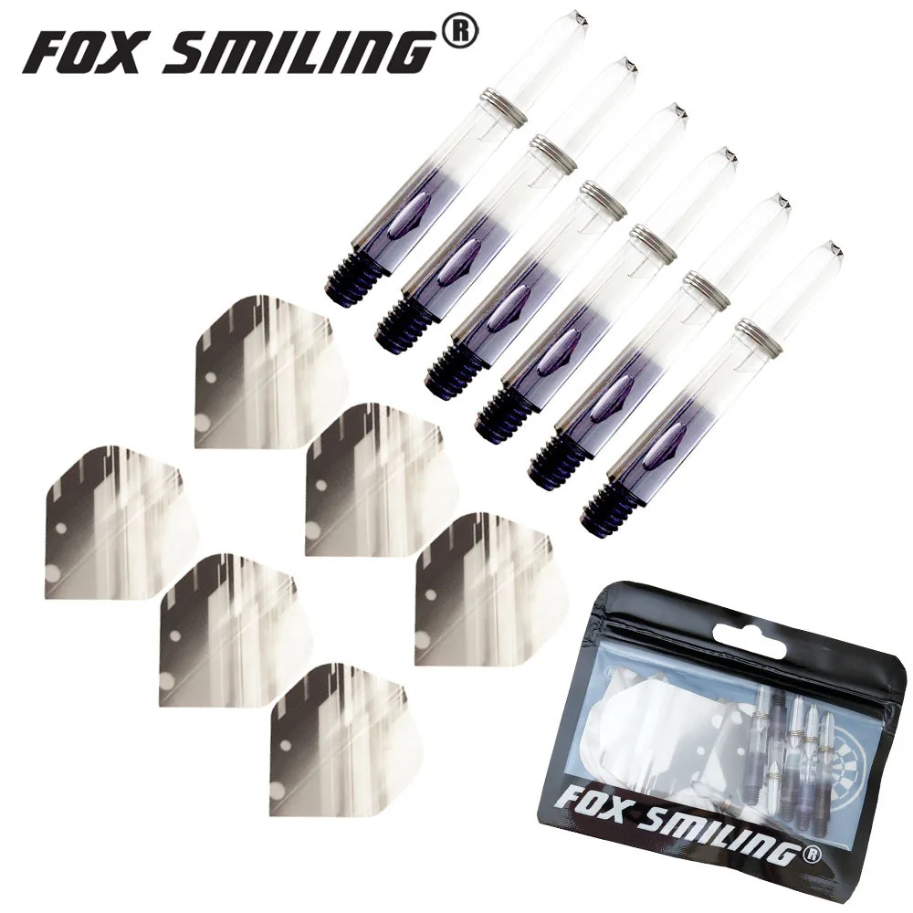 gray Fox Smiling 6 шт. 2BA 35 мм нейлон Дротика валы с 6 шт. Дротика s полеты красочные аксессуары для игры в Дартс - Цвет: gray