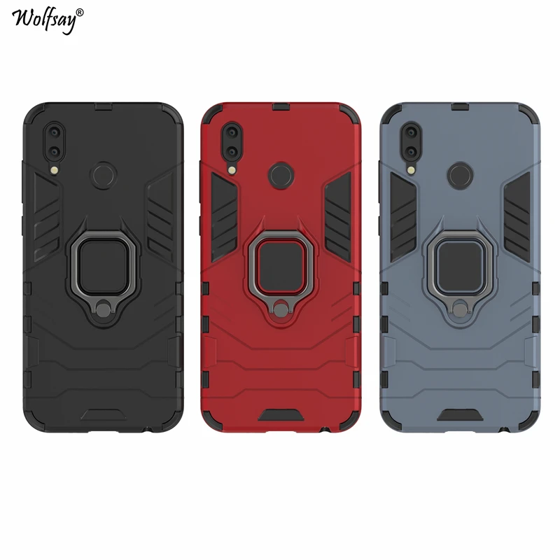 Чехол Wolfsay для Huawei Honor Play автомобильный держатель жесткие и мягкие силиконовые