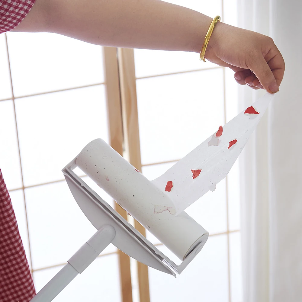 Швабра клейкая с выдвижной ручкой 60 листов|Липкие ролики и щетки| |