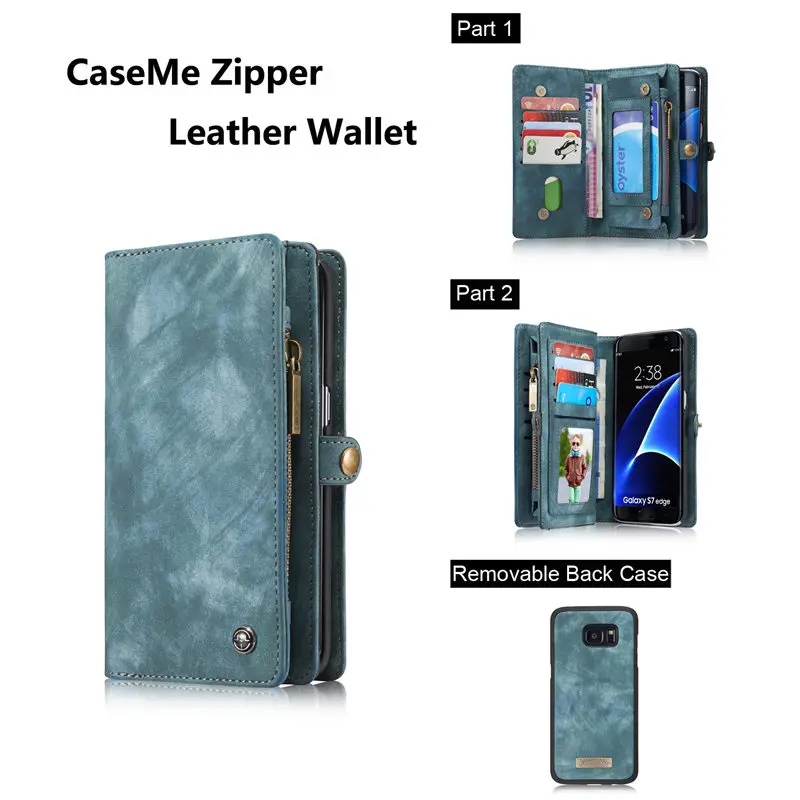 Для Coque samsung s7 edge Ретро Fundas samsung s7 edge съемный чехол-кошелек 2 в 1 съемный кожаный магнитный флип-чехол Чехол