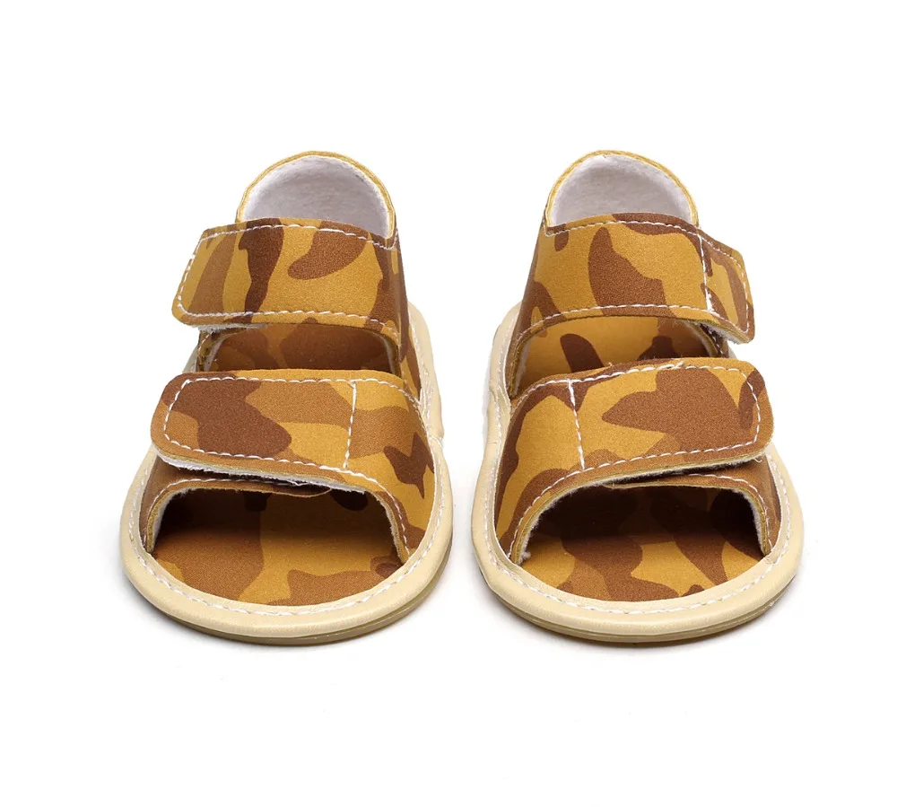 

Hot sale New summer toddler baby boys girls sandals handmade pu leather shoes hard sole baby moccasins first walker sandals