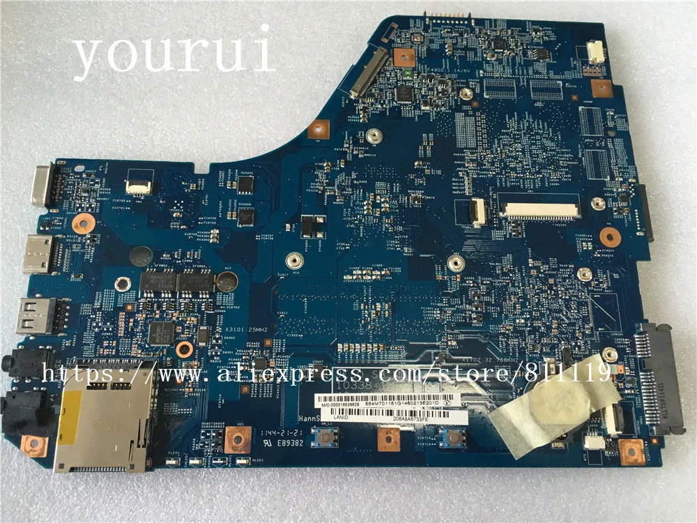 Материнская плата yourui для Acer Aspire 5560 5560G MBRNW01001 NB.RNW01.001 DDR3 полностью