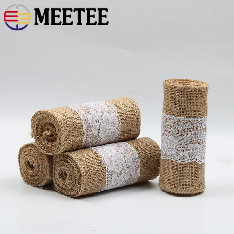 Meetee 15*240 см льняное кружевное полотно DIY из льна для стула с бантом на спине