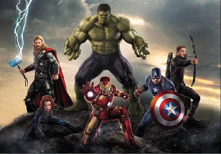 Светло-голубой Shengyongbao, Художественная ткань на заказ фотографии фонов Опора Marvel Мстители тема фотостудия фон FC19306-23 - Цвет: Светло-голубой