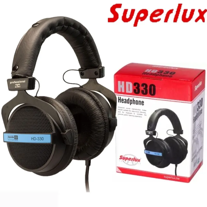 Superlux HD330 полуоткрытые динамические аудиофиловые наушники и наушники для мониторинга и музыкальных развлечений DJ гарнитура