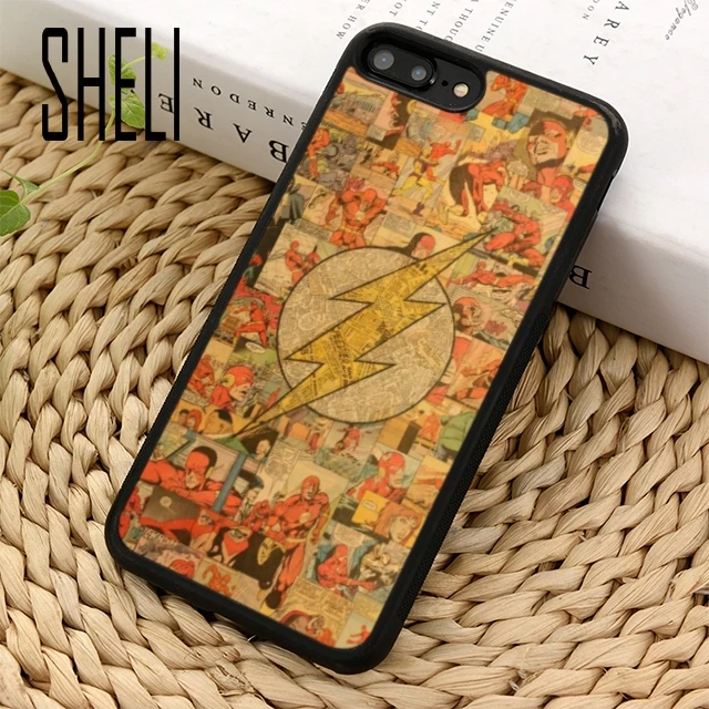 Чехол для телефона SHELI Flash с логотипом супергероя DC Comics iPhone 5 6 6s 7 8 plus 11 pro X XR XS max Samsung