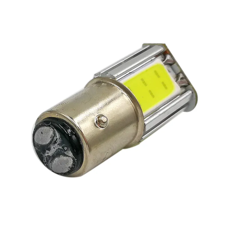 2х Белый 1156 Cob Led авто лампа G18 Ba15s 4COB LED Сигнал поворота Задняя автомобильная