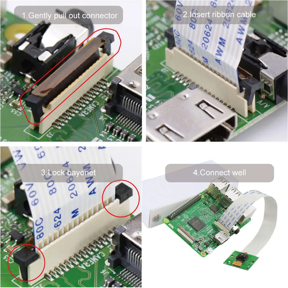 Keyestudio Raspberry Pi 4B 5 мегапикселей 1080p видеомодуль для мини камеры Model A/B + 2 и 3|raspberry pi 3|pi