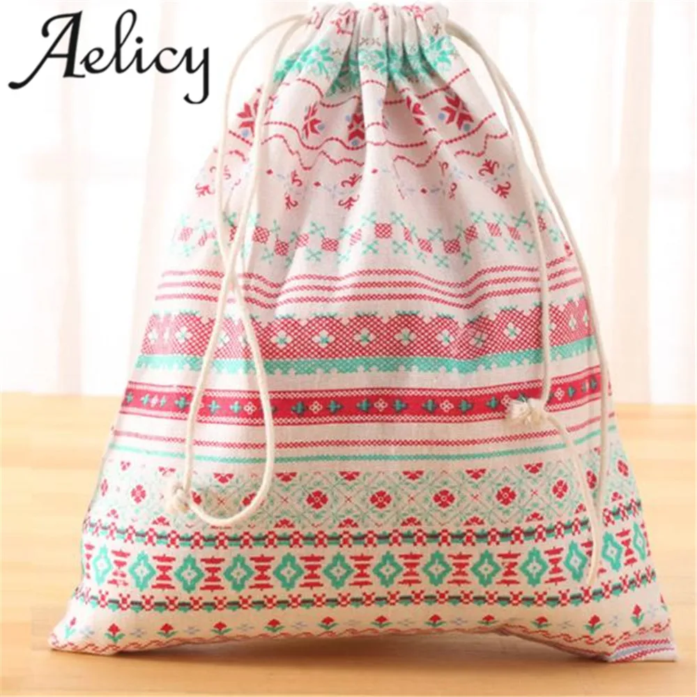 Aelicy 2018 модная Льняная сумка на шнурке для женщин и мужчин унисекс девочек ретро