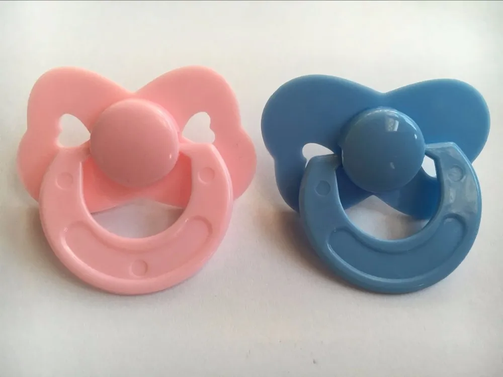 Пустышка-пустышка для кукол Реборн соска младенца розового и голубого цвета без