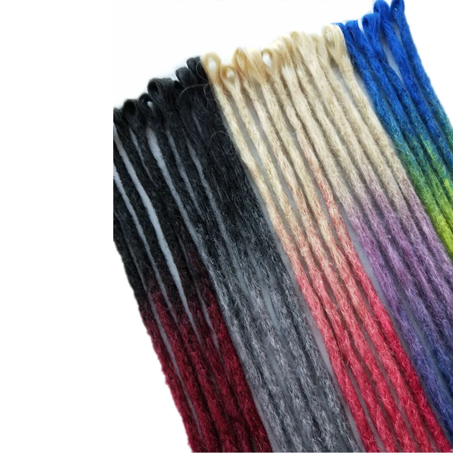 Pervado Hair Hand Made 55 см жесткие ямайские дреды синтетические кроше с Омбре плетение