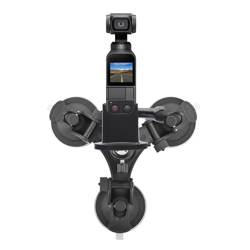 Equipment Suction Cup Device Aluminum Alloy Grey Car mounted Holder For OSMO Pocket Camera Expansion | Игрушки и хобби