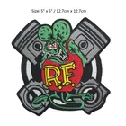 Нашивка Rat Fink значок крест поршни большой папа нашивка вышитый Утюг на мотоцикле байкер жилет куртка ТВ фильм значок