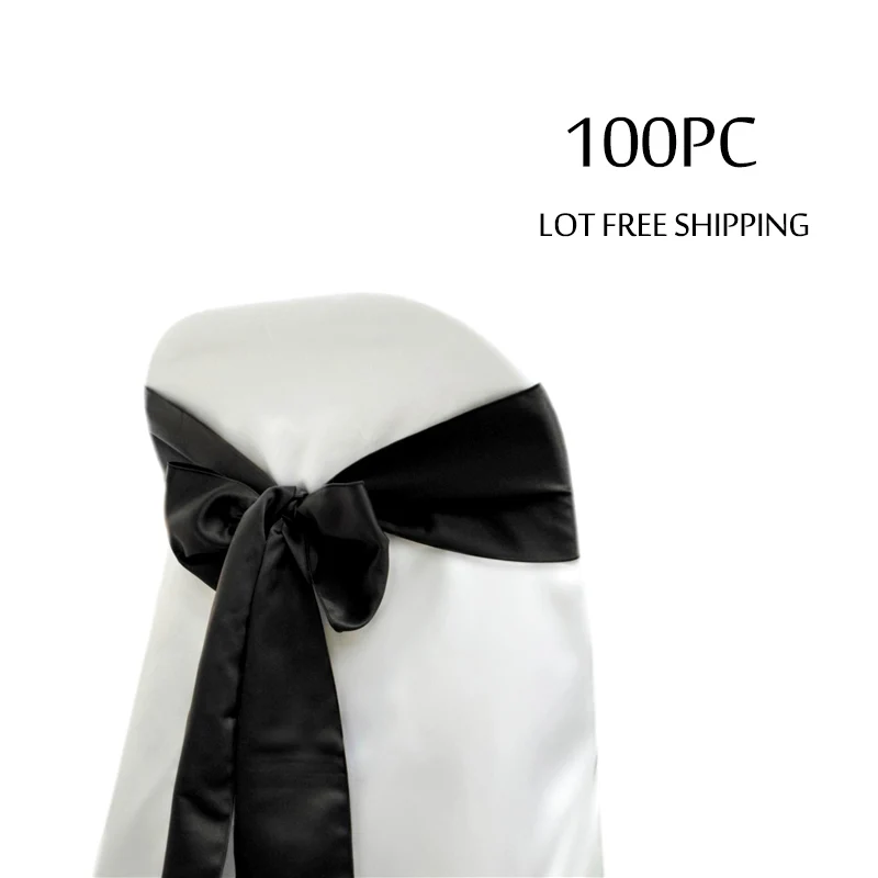 100 шт. розовые румяна свадебное украшение атласное кресло с поясом бантами