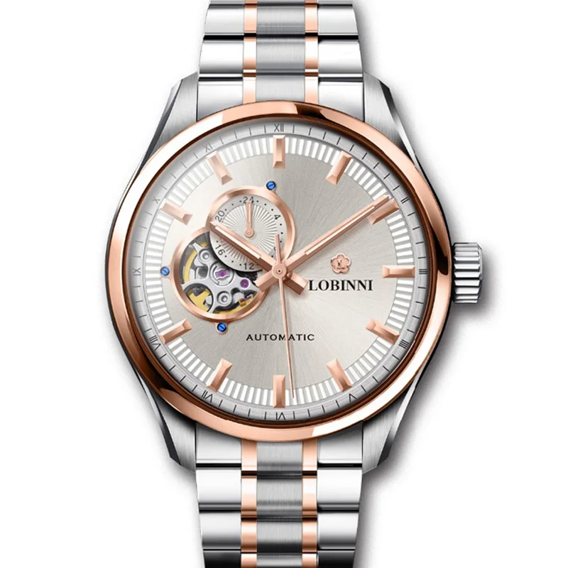 

Switzerland Top Luxury Brand LOBINNI Sapphire Japan NH37A Automatic Mechanical Men's Watches Skeleton Waterproof Clock L5019A-9