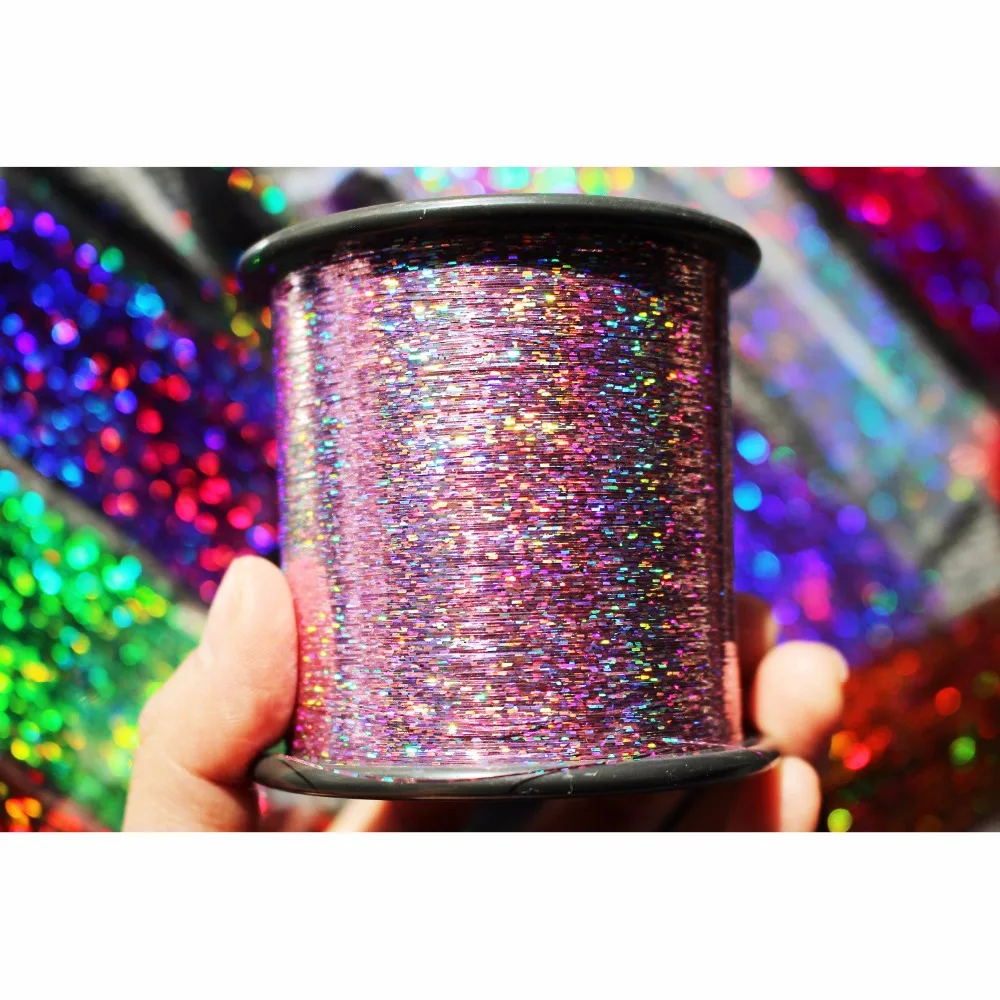 Голографическая мишура Tigofly 1 шпуля 7000 12000 м 0 25 мм|tying materials|fly tying materialscrystal flash fly |