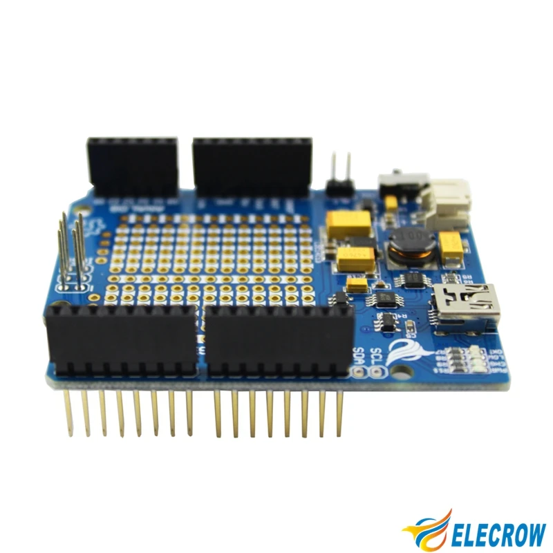 Elecrow LiPower щит для портативного устройства Arduino 2 в 1 макетная плата 3 7 модуль литий