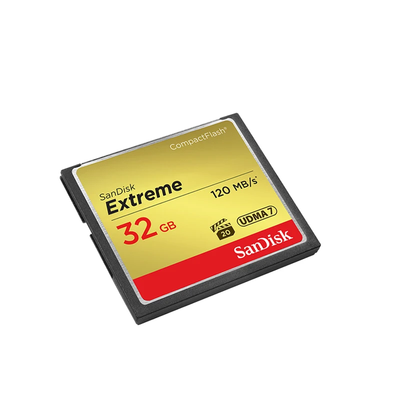 Sandisk Extreme Compactflash CF карта памяти 32 Гб до 120 МБ/с./с скорость чтения для видео 4K и Full HD
