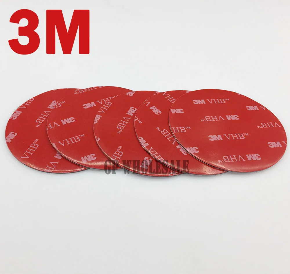 50 шт./лот 58 мм круглая 3M VHB 5608 Двухсторонняя клейкая акриловая пенопластовая Лента