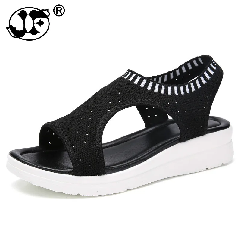 

Women sandals female shoes woman 2019 summer wedge comfort sandals ladies flat slingback flat sandals women sandalias fgb6