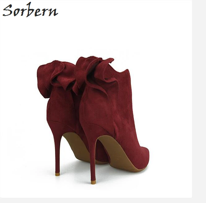 Sorbern/модные женские ботинки Botas Mujer с цветочным принтом см однотонные вечерние на