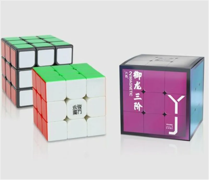 Новинка YJ YuLong 2 м Магнитный 3x3x3 магический куб скоростной пазл магнетизм