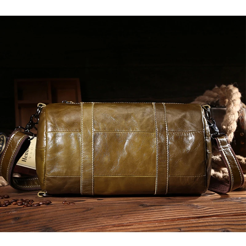 Женская сумка на одно плечо из натуральной кожи Большая вместительная через