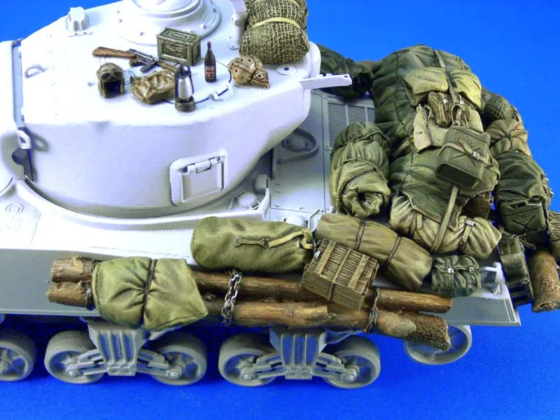1/35 масштаб Неокрашенная Смола Комплект посылка для Шермана(не включает бак