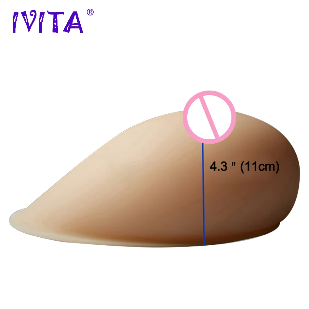 IVITA 3200 г белые силиконовые формы груди Ложные для трансвеститов транссексуал