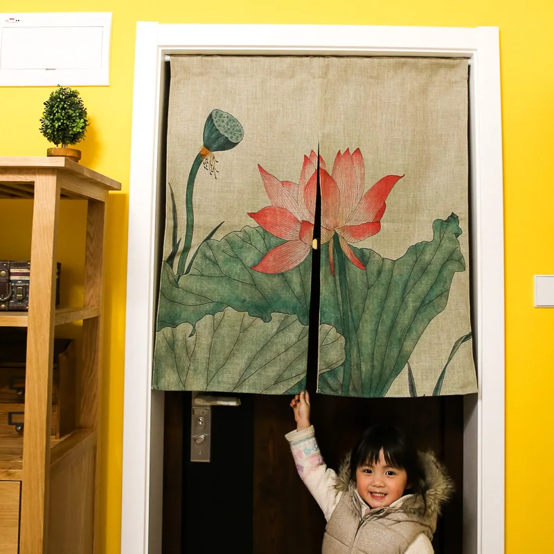 Китайская креативная декоративная занавеска в виде лотоса для спальни Восточная