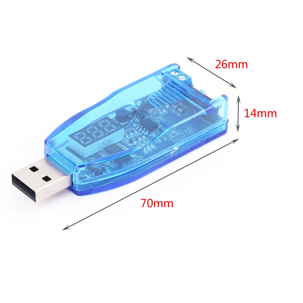 USB повышающий/понижающий преобразователь напряжения модуль питания зеленый дисплей Боковая кнопка регулировки DC-DC 5 В до 3,3 В 9 в 12 В 24 В
