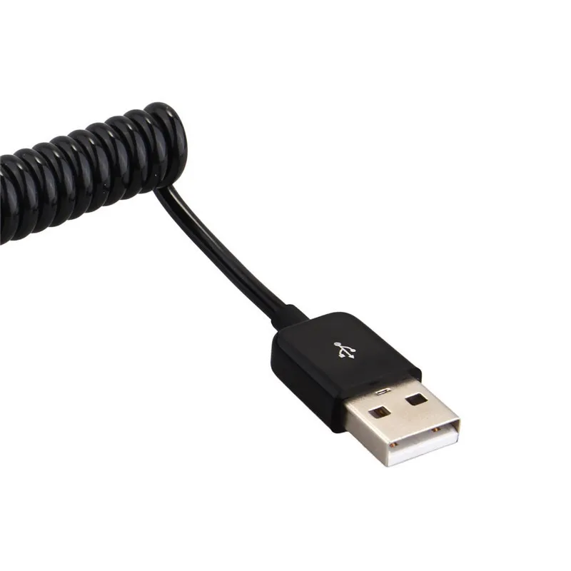USB 2 0 на Mini пружинный кабель для передачи данных Спиральный 5 контактный адаптер