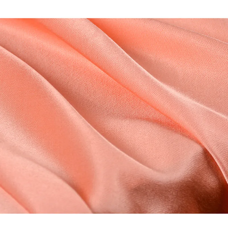 

CF509 1 м светильник оранжевый 100% хлопок сатин ткань для ультра роскошный блестящий из полушелковой ткани сенсорный пижамы ткань для женское п...