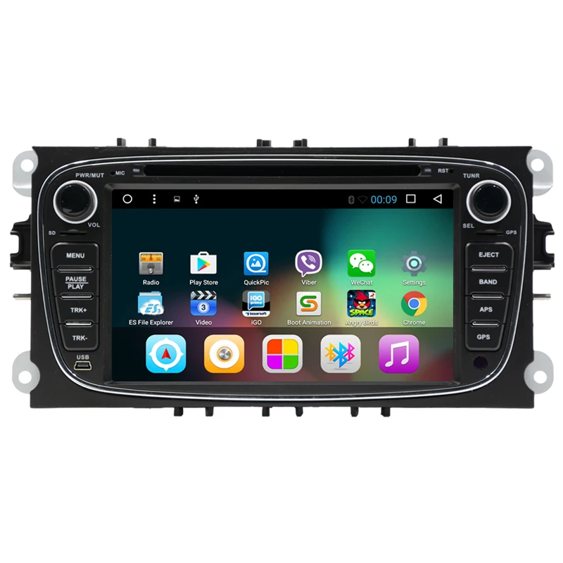Емкостный экран 2 din quac core Pure Android 8 01 автомобильный DVD навигатор для Ford Mondeo S Max C max