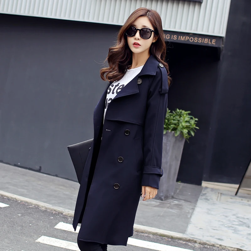 Модное осеннее и весеннее тонкое длинное пальто 2017|coat spring|new spring autumnlong coat autumn |