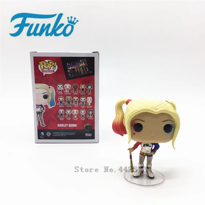 Оригинальная экшн фигурка FUNKO POP Aquad & Harley Quinn оригинальная коллекция кукол игрушки