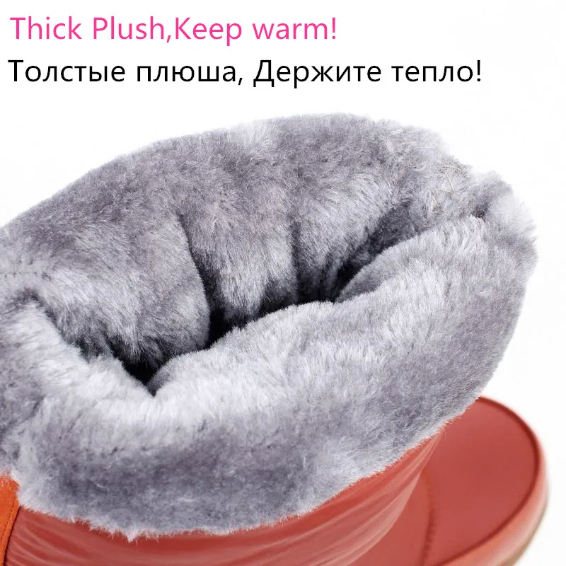 Женские теплые сапоги MEMUNIA до колена на платформе с кисточками без застежек для