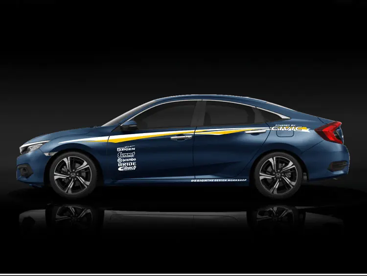 TAIYAO автомобильный Стайлинг спортивный автомобиль стикер для Honda CIVIC автомобильные аксессуары и наклейки авто стикер