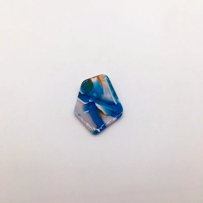blue Новое поступление! 37x29 мм 50 шт./лот уксусная кислота неправильной формы амулеты для сережек аксессуары/детали для серег ювелирных изделий - Цвет: blue